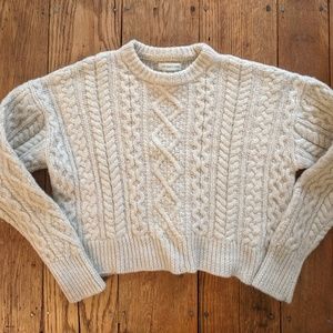 Isabel Marant Etoile Cropped Fisherman Sweater, 38